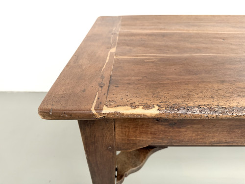Table de ferme, ancien pétrin en chêne massif, France, vers 1920, vue 15