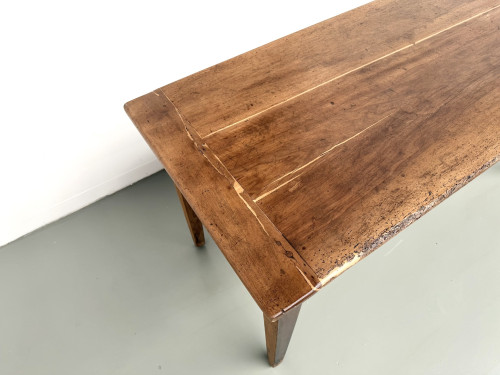 Table de ferme, ancien pétrin en chêne massif, France, vers 1920, vue 17