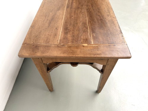 Table de ferme, ancien pétrin en chêne massif, France, vers 1920, vue 20