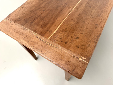 Table de ferme, ancien pétrin en chêne massif, France, vers 1920, vue 27