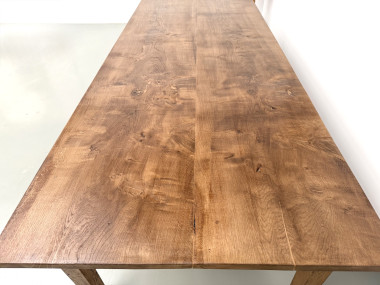 Très grande table de ferme en chêne massif, années 1950 – L300 cm, vue 10
