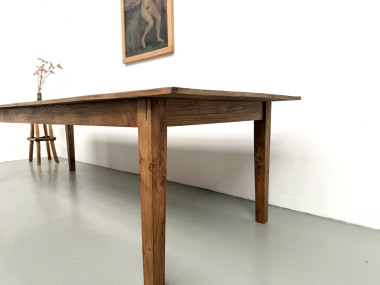 Très grande table de ferme en chêne massif, vue 7