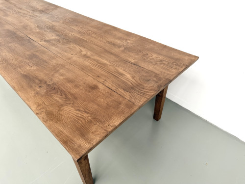 Très grande table de ferme en chêne massif, vue 8