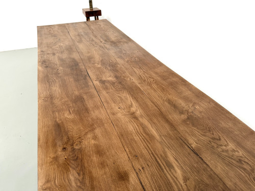 Très grande table de ferme en chêne massif, vue 9