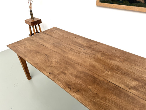 Très grande table de ferme en chêne massif, vue 10