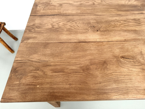Très grande table de ferme en chêne massif, vue 11