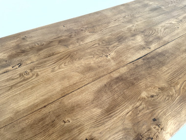Très grande table de ferme en chêne massif, vue 14