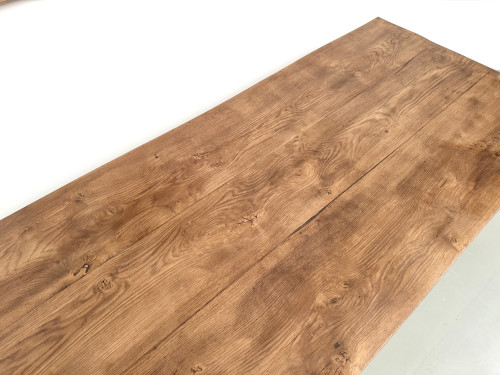Très grande table de ferme en chêne massif, vue 15