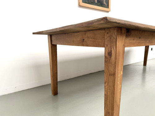 Très grande table de ferme en chêne massif, vue 16