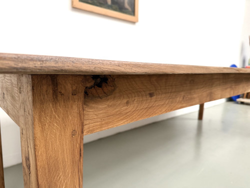 Très grande table de ferme en chêne massif, vue 18
