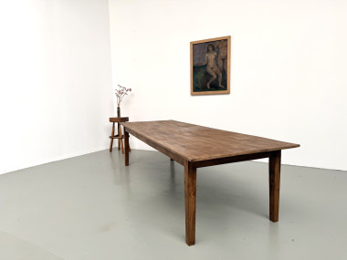 Très grande table de ferme en chêne massif, vue 20