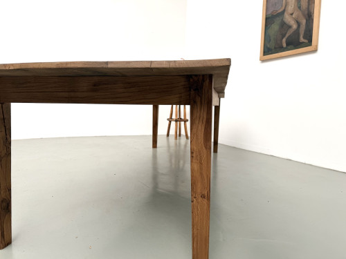Très grande table de ferme en chêne massif, vue 21