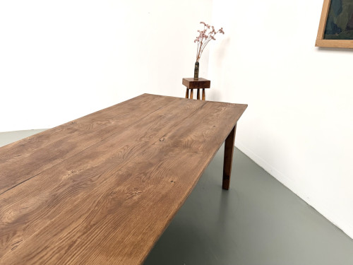 Très grande table de ferme en chêne massif, vue 23