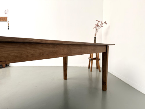 Très grande table de ferme en chêne massif, vue 24
