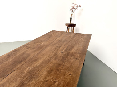 Très grande table de ferme en chêne massif, vue 26