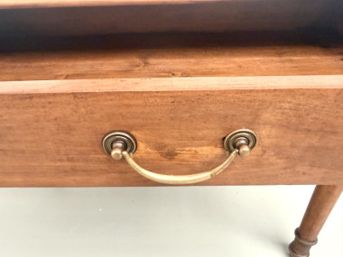 Table de ferme à 5 pieds en hêtre et 4 tiroirs, années 1950, vue 16