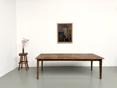Table de ferme en édition contemporaine, 240 cm, vue 1