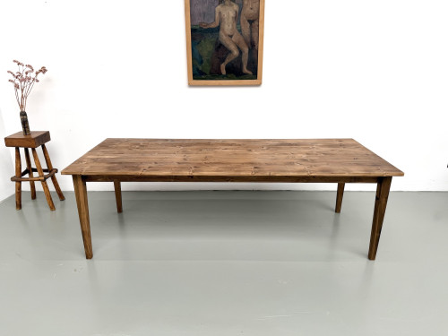 Table de ferme en édition contemporaine, 240 cm, vue 3