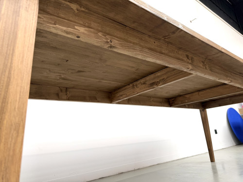 Table de ferme en édition contemporaine, 240 cm, vue 10