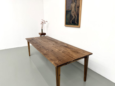 Table de ferme en édition contemporaine, 240 cm, vue 14