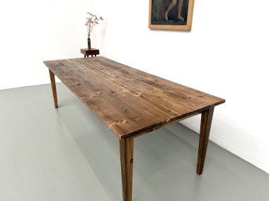 Table de ferme en édition contemporaine, 240 cm, vue 16