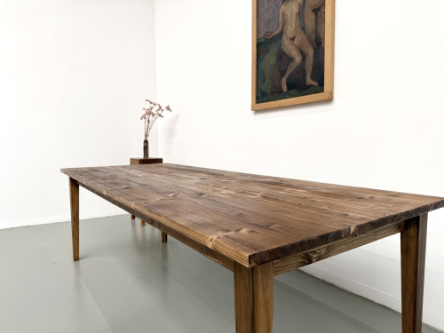 Table de ferme en édition contemporaine, 240 cm, vue 19