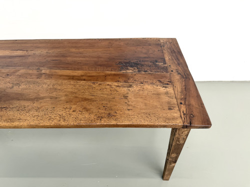 Table de ferme en noyer aux pieds fuseaux, vue 5