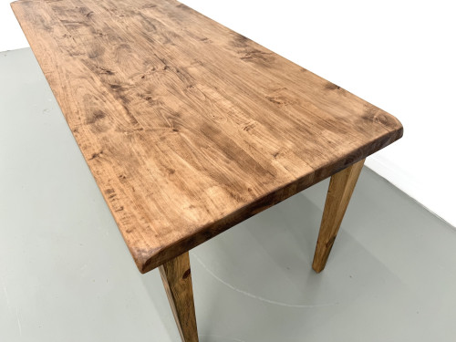 Table de ferme vintage en peuplier, vue 7