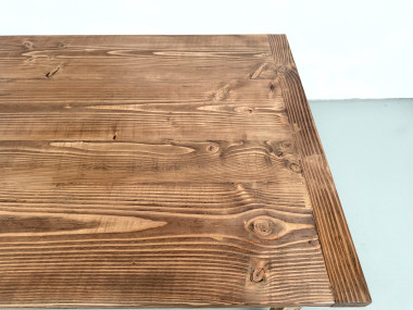 Table XXL en pin massif, circa 1970, vue 16