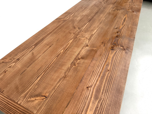 Table XXL en pin massif, circa 1970, vue 18