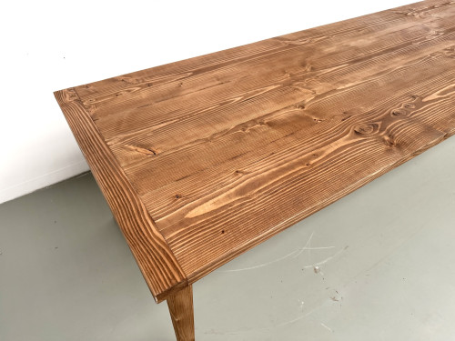 Table XXL en pin massif, circa 1970, vue 20