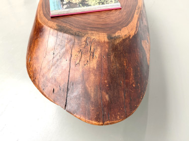 Table Basse Organique "Slab" en Bois Exotique Massif, vue 18