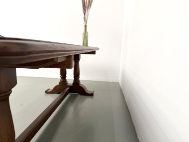 Table de ferme bourgeoise en chêne, années 50, vue 26