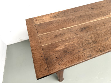 Table de ferme campagne en chêne massif XXème, vue 6