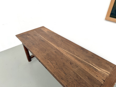 Table de ferme campagne en chêne massif XXème, vue 8