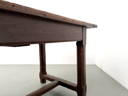 Table de ferme campagne en chêne massif XXème, vue 19