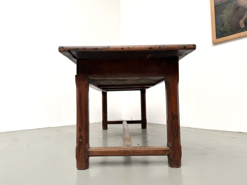 Table de ferme campagne en chêne massif XXème, vue 24