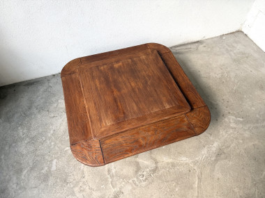 Table basse en chêne à double plateau, vue 4