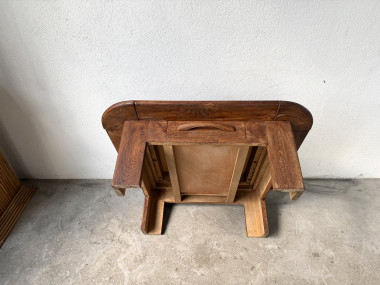 Table basse en chêne à double plateau, vue 16