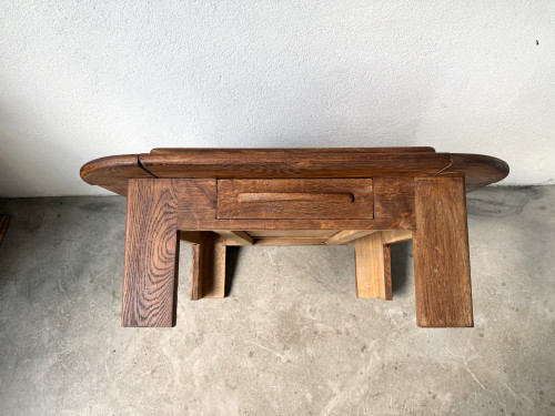 Table basse en chêne à double plateau, vue 17