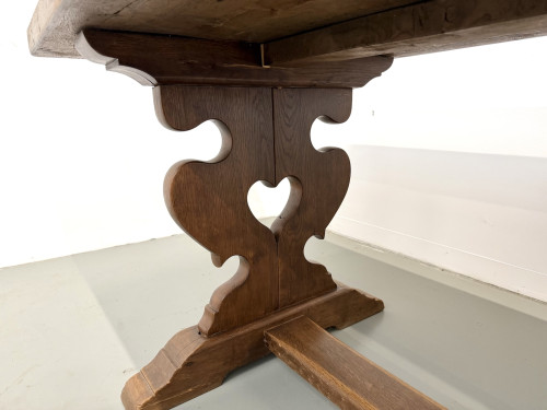 Table monastère en chêne, circa 1900, vue 22