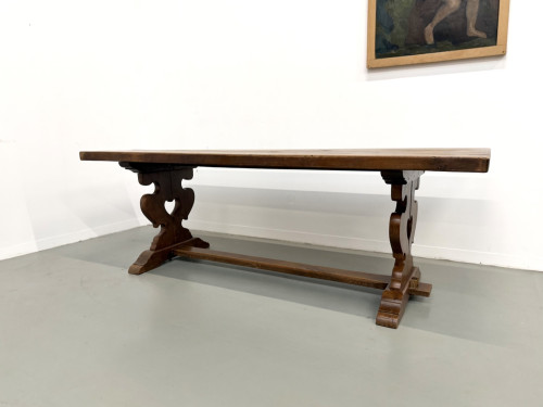 Table monastère en chêne, circa 1900, vue 26