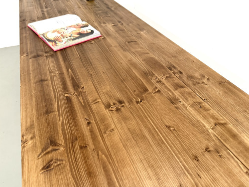 Table de ferme aux pieds fuseaux, L 260 cm, vue 10