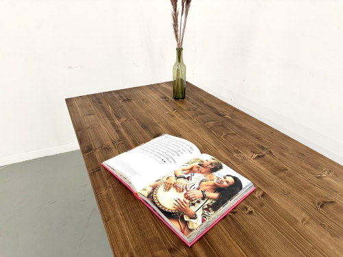 Table de ferme aux pieds fuseaux, L 260 cm, vue 11