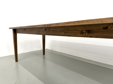 Table de ferme aux pieds fuseaux, L 260 cm, vue 15