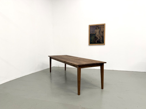 Table de ferme aux pieds fuseaux, L 260 cm, vue 16