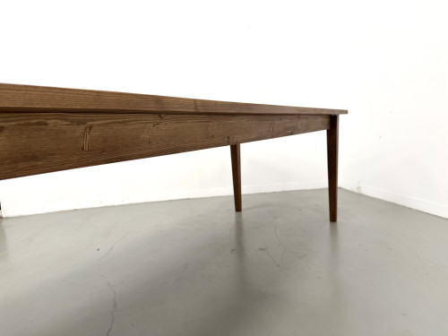 Table de ferme aux pieds fuseaux, L 260 cm, vue 18
