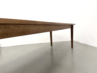 Table de ferme aux pieds fuseaux, L 260 cm, vue 18