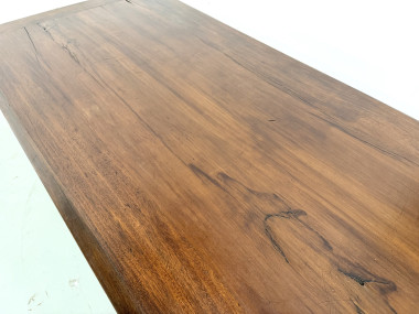 Table de ferme circa 1900 en chêne et pin massif, vue 8