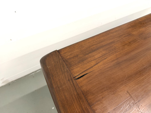 Table de ferme circa 1900 en chêne et pin massif, vue 10